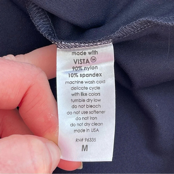 Susana Monaco Knot Front Dress mini short sleeve cut out navy blue size M - Picture 3 of 13